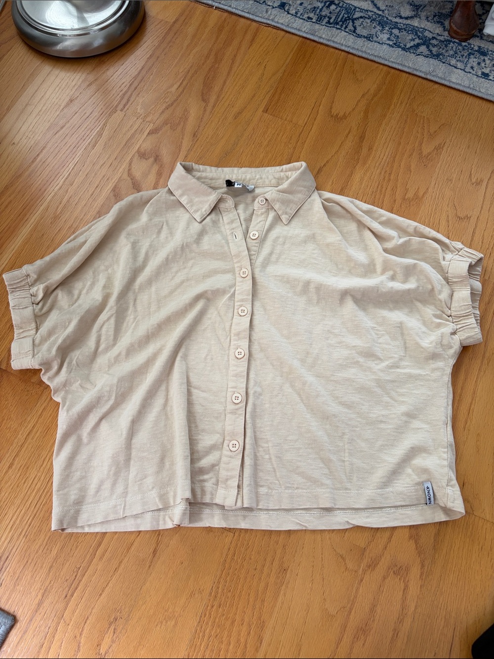 Known supply Alora top size medium tan 100% organic cotton